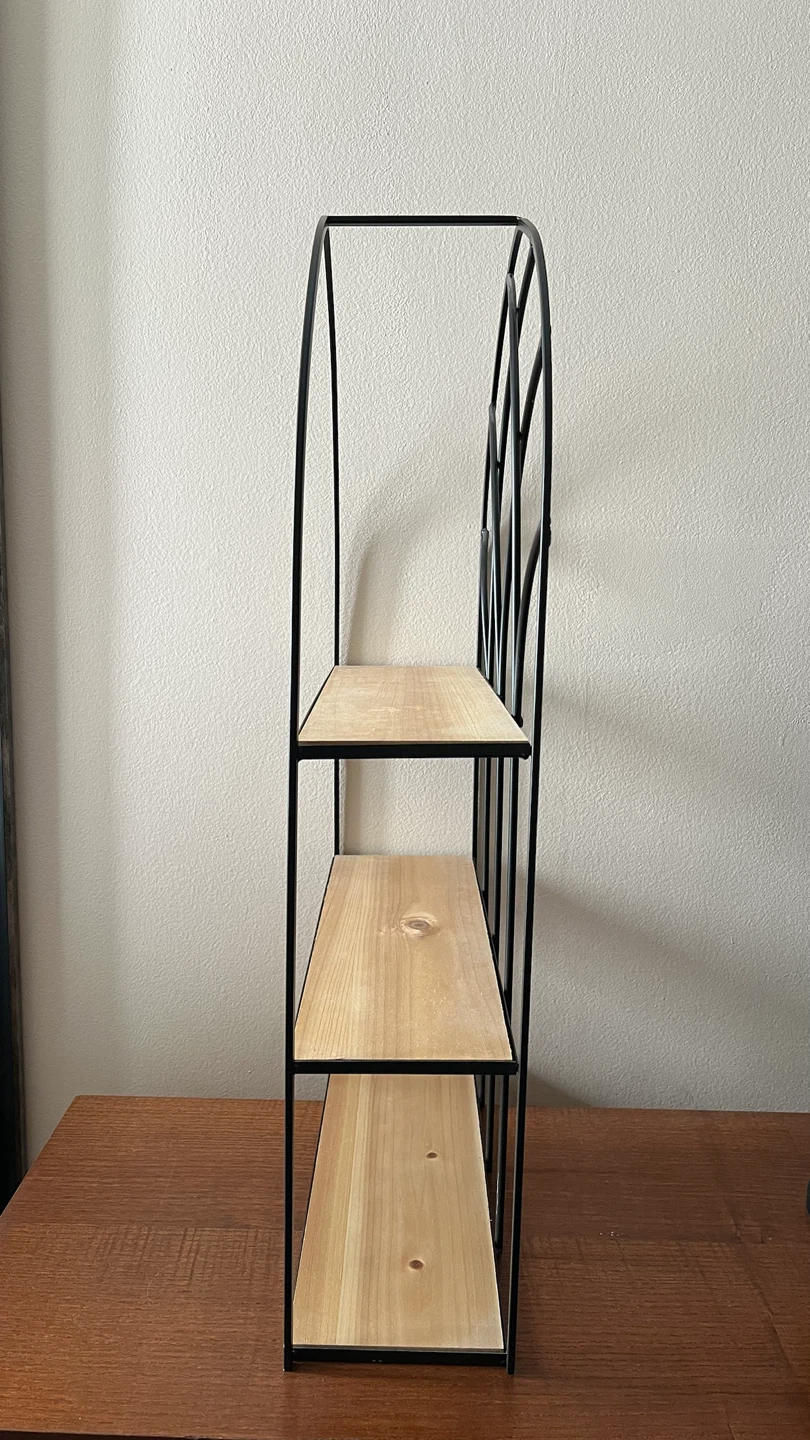 Iron and Wood Cathedral Style 30” H Shelf - photo 4