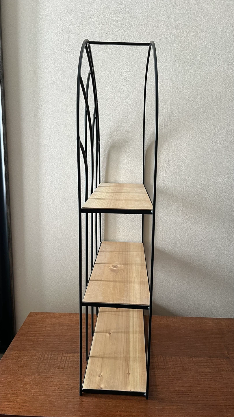 Iron and Wood Cathedral Style 30” H Shelf - photo 5