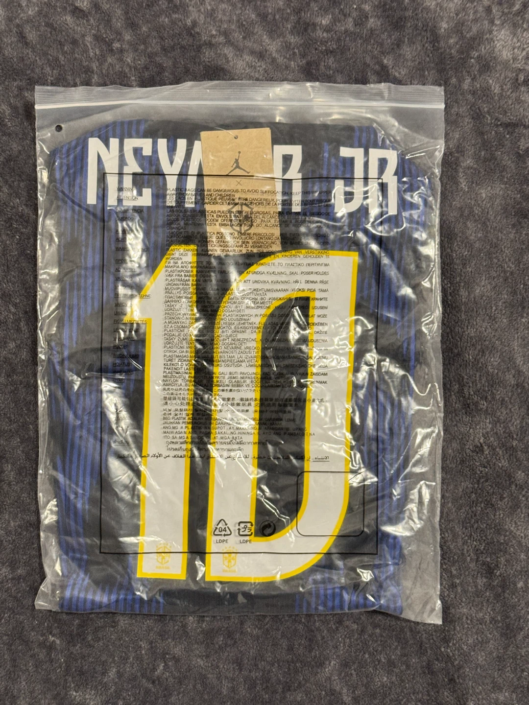 Jordan Brazil National Team Neymar Jr. #10 Soccer Jersey