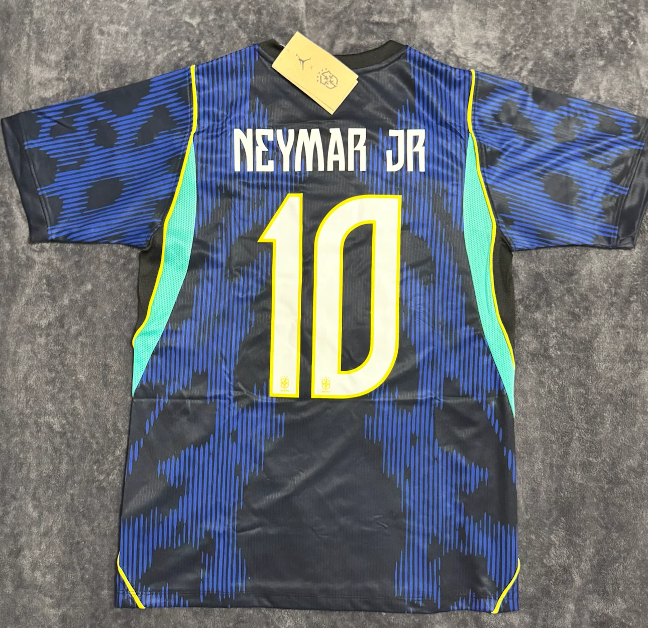 Jordan Brazil National Team Neymar Jr. #10 Soccer Jersey - photo 3