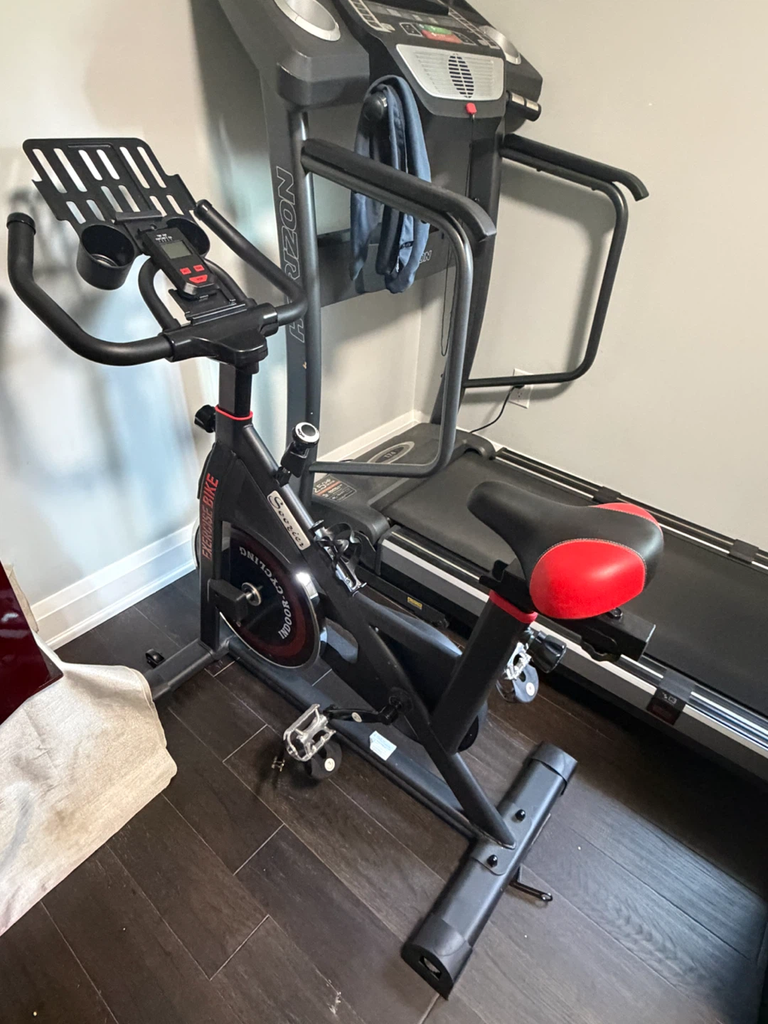 Soozier Adjustable Upright Stationary Exercise Bike