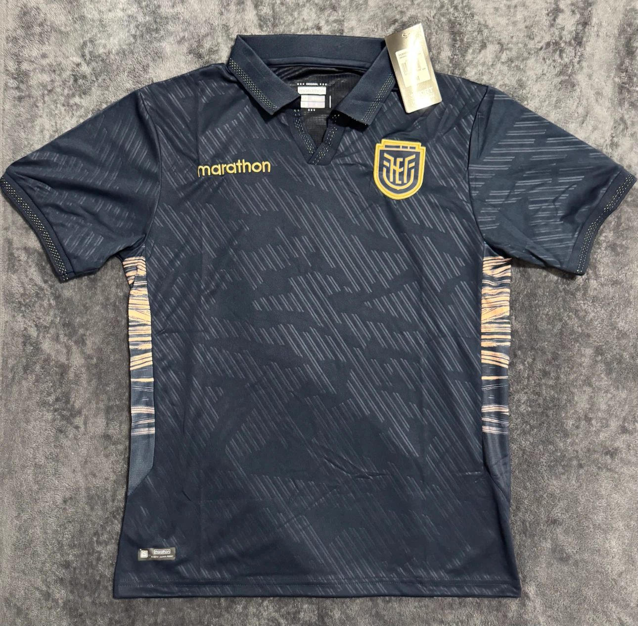 Marathon Ecuador Soccer Jersey - Navy Blue