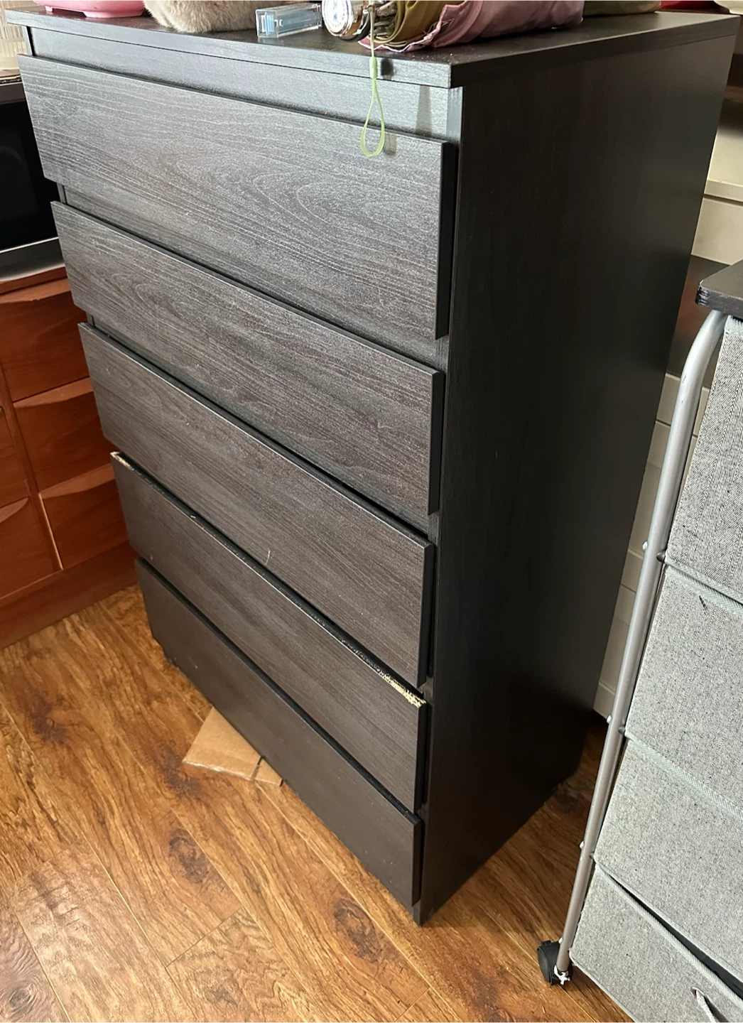 IKEA Dark Brown 5- Drawers Dresser - photo 2