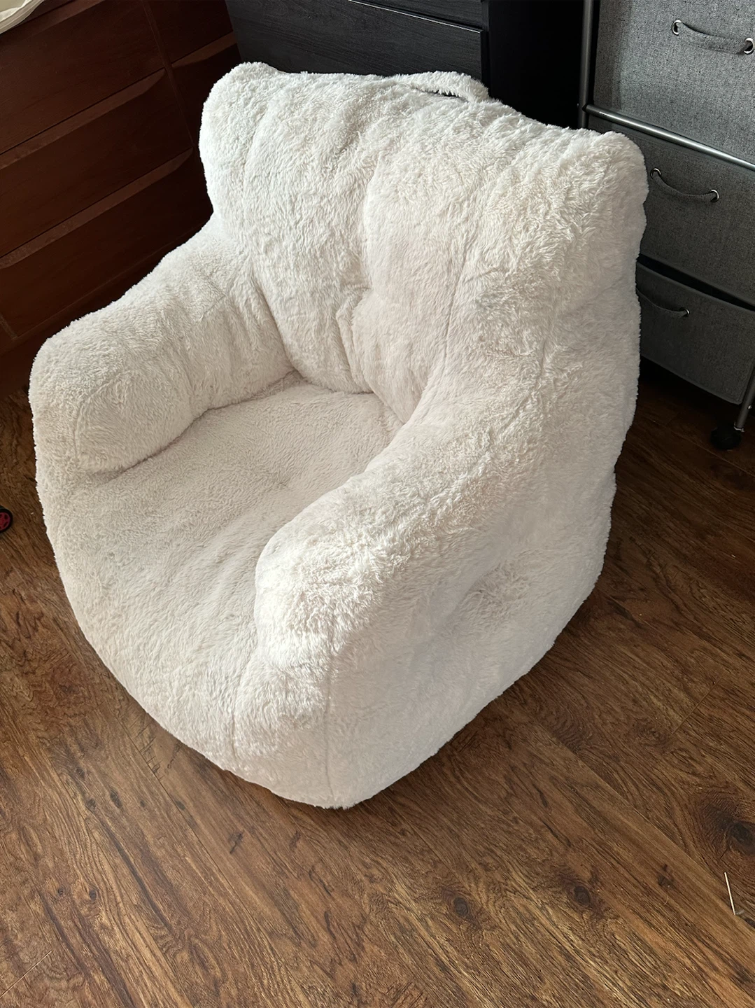 Compression Teddy Fabric Bean Bag Chair- like 🆕 - photo 2