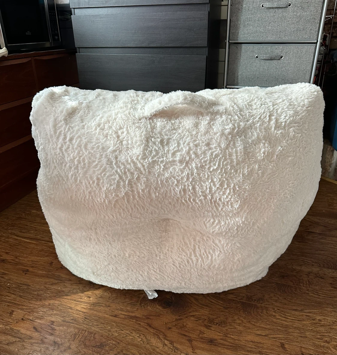Compression Teddy Fabric Bean Bag Chair- like 🆕 - photo 3