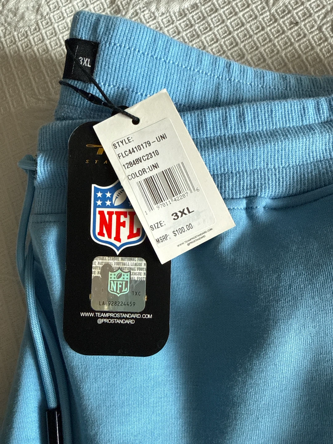 NFL Los Angeles Chargers Light Blue Sweatpants - 3XL - photo 2