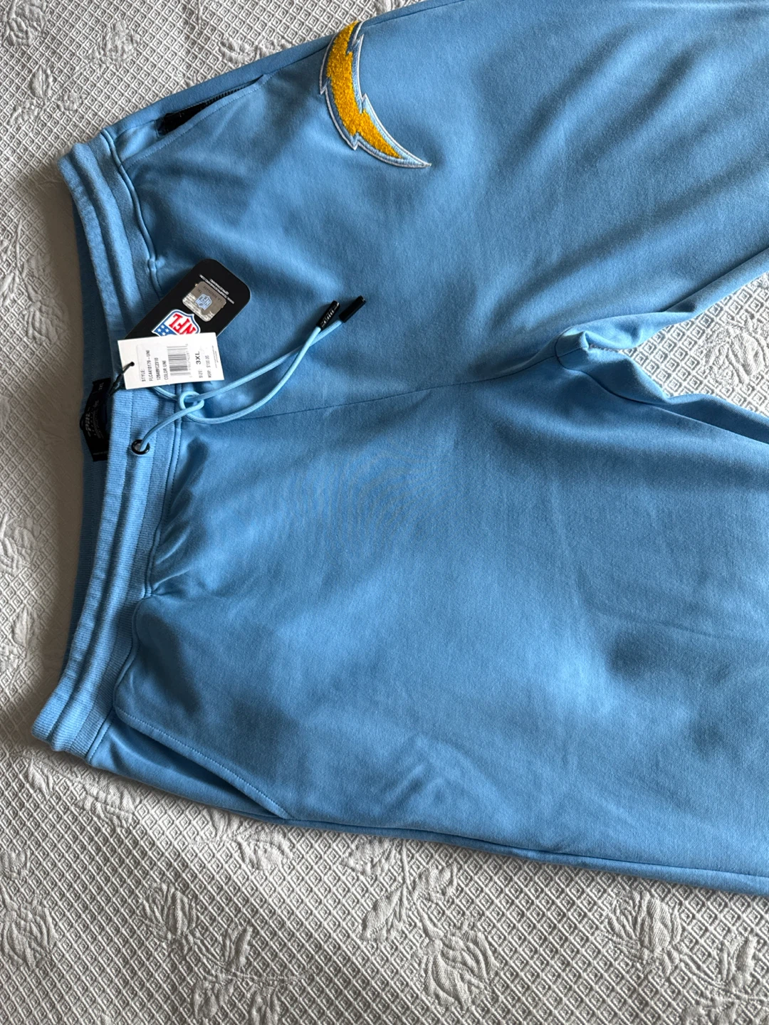 NFL Los Angeles Chargers Light Blue Sweatpants - 3XL - photo 3