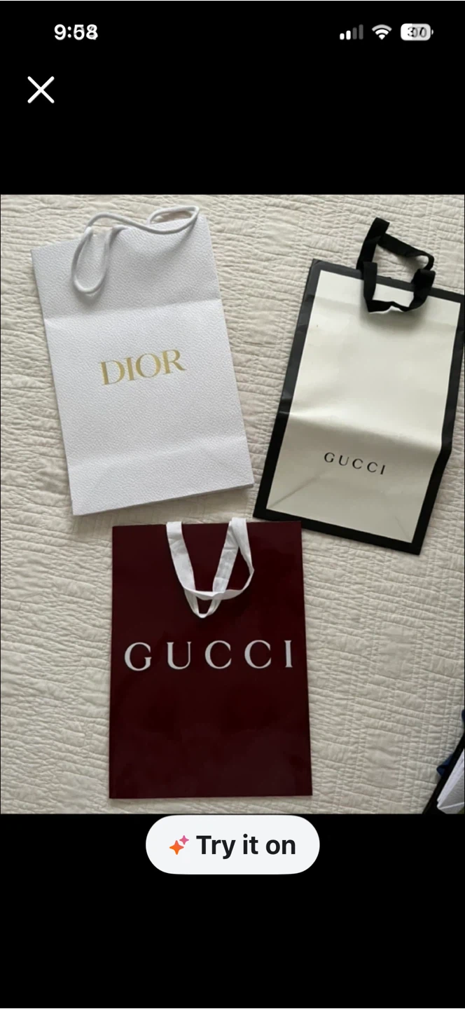 Set of 3 Authentic shopping Bags