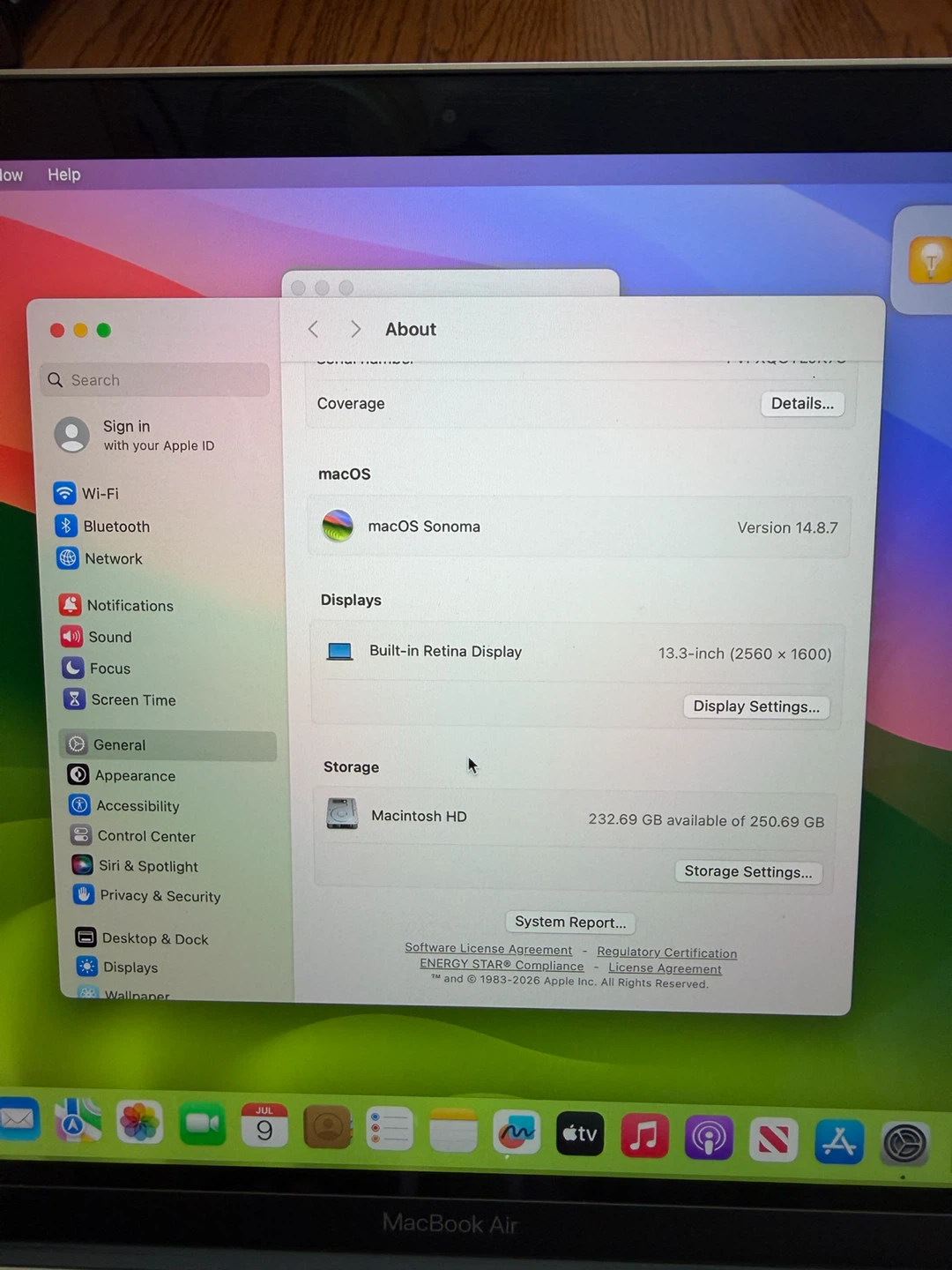 MacBook Air 2018 8GB RAM/256GB SSD/Good Battery/Fully Functional - photo 4
