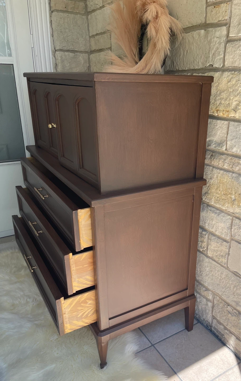 MCM tall boy dresser/petite armoire - photo 5