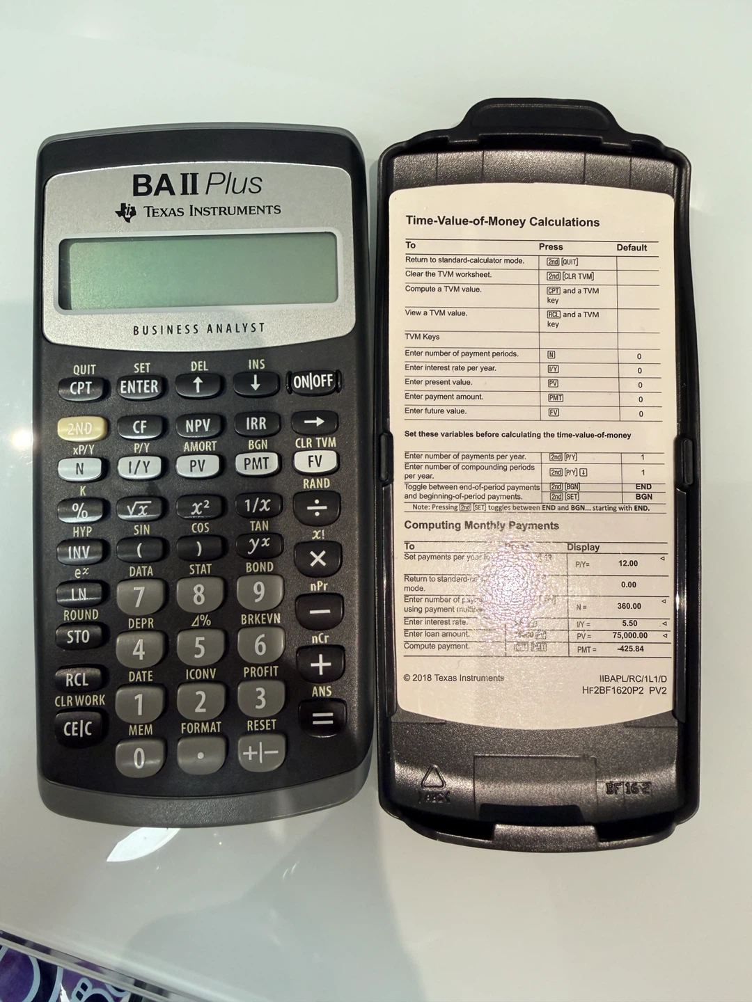 Texas Instruments BA II Plus Business Analyst Calculator