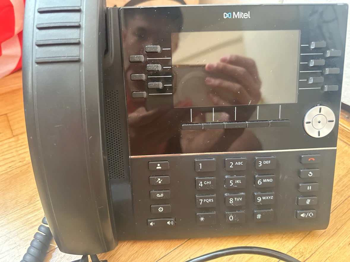 Mitel 6930 IP Phone with Handset and Power Adapter