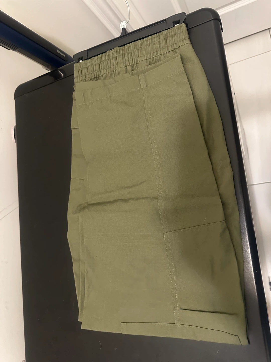 Nike Loose Fit Straight Leg Pants - Olive Green - Large