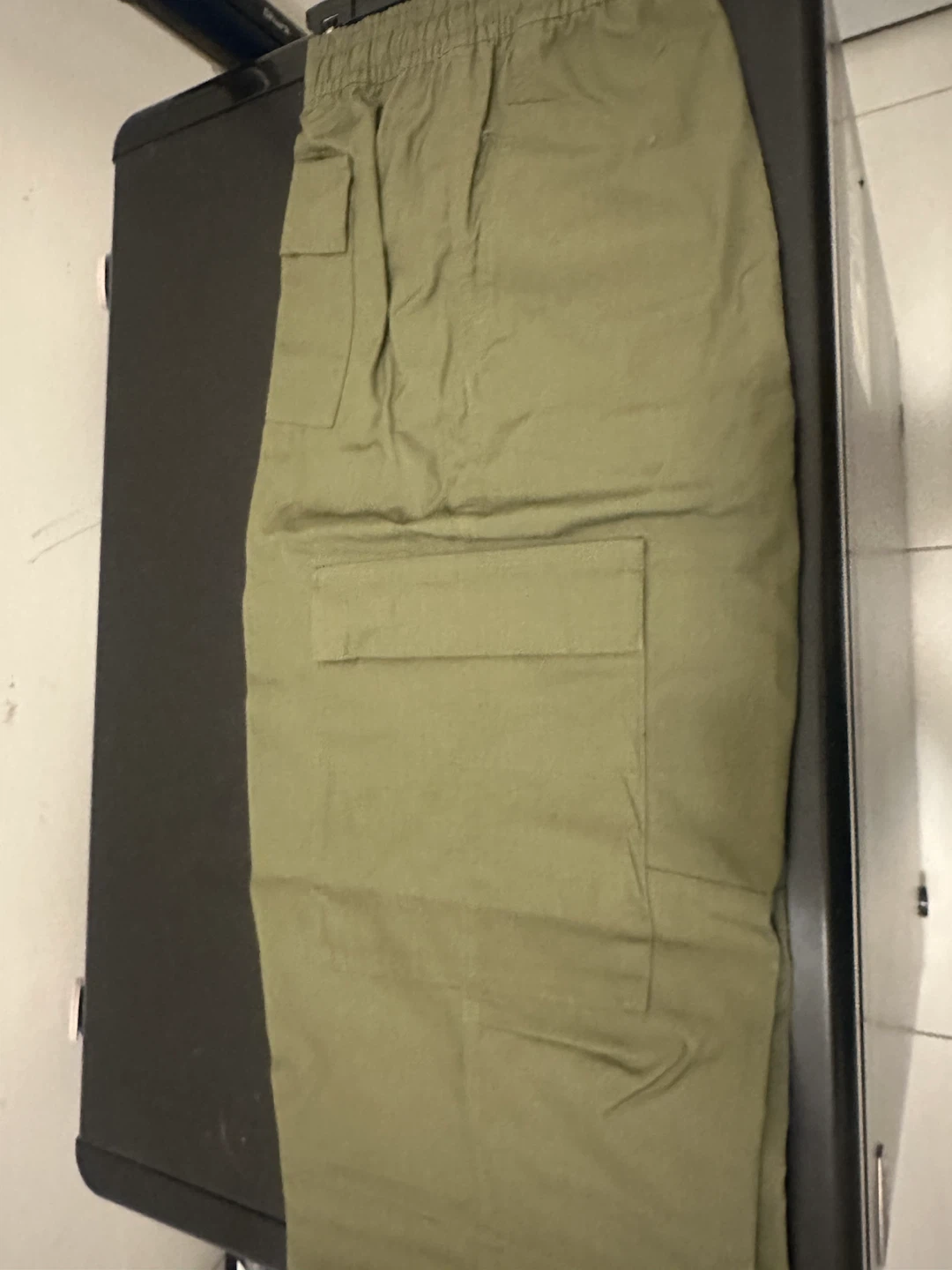 Nike Loose Fit Straight Leg Pants - Olive Green - Large - photo 2