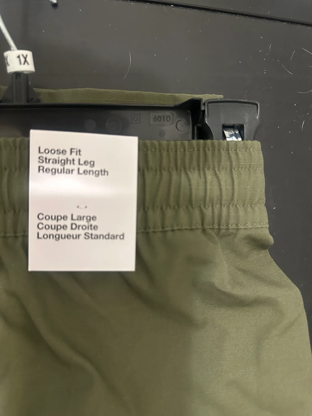 Nike Loose Fit Straight Leg Pants - Olive Green - Large - photo 4