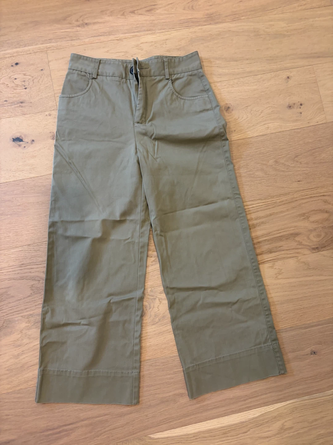 ZARA Woman Khaki Wide Leg Pants Size XS
