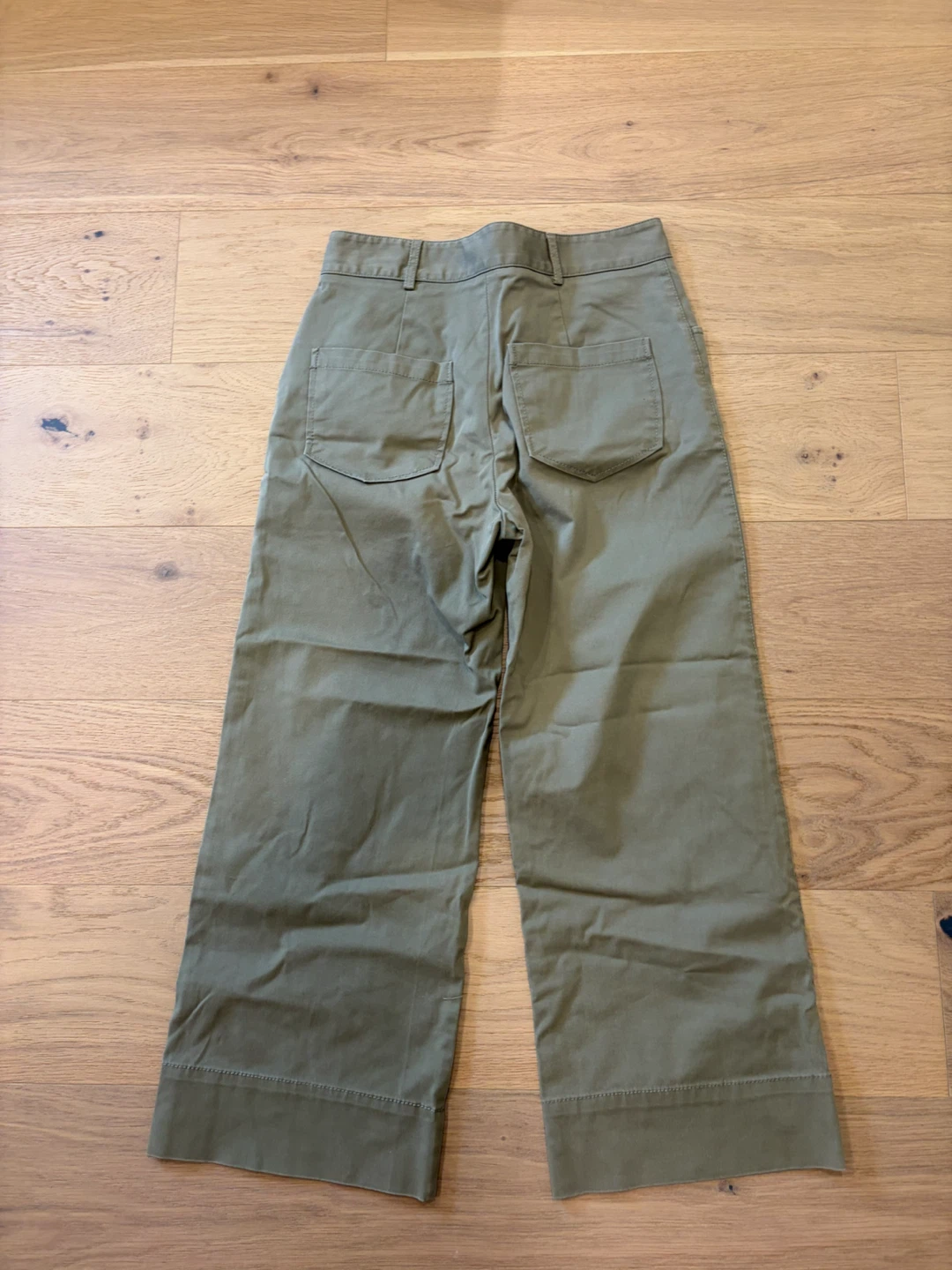 ZARA Woman Khaki Wide Leg Pants Size XS - photo 3