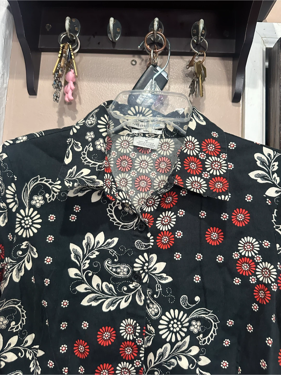VAN HEUSEN STUDIO Fitted Floral Button-Up Shirt Size M - photo 2