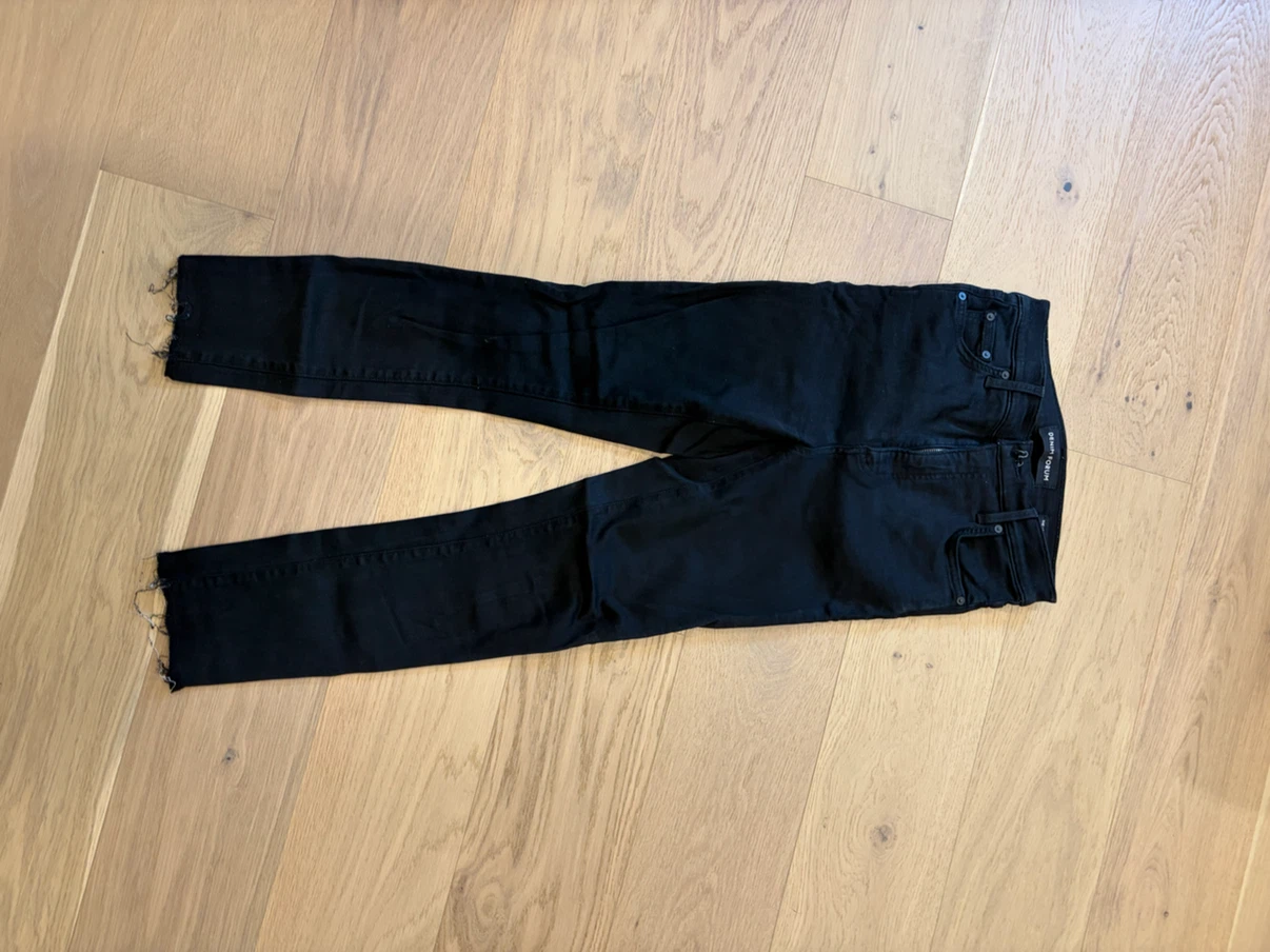 Denim Forum Black Lola high rise skinny jeans size 26 - photo 2