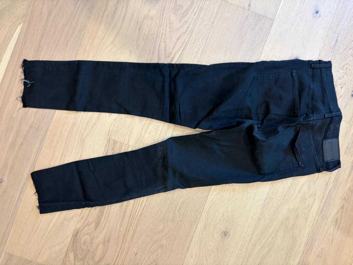 Denim Forum Black Lola high rise skinny jeans size 26 - photo 3