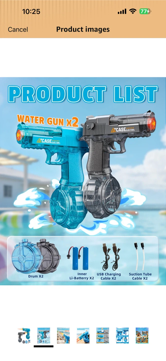 CASE EJECTION Water Guns with Drum Mags (2 Pack) - photo 2