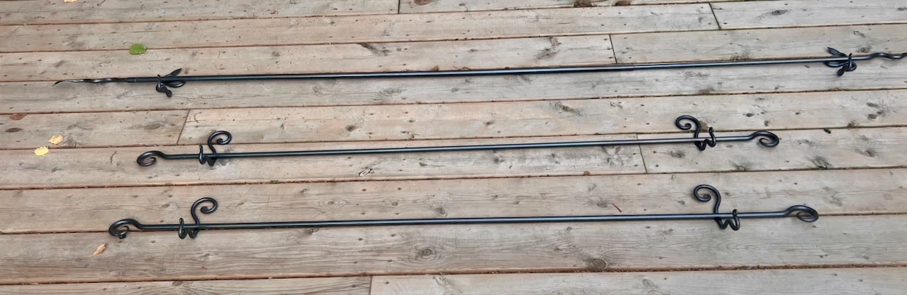 Wrought Iron Decorative Curtain Rods - photo 2
