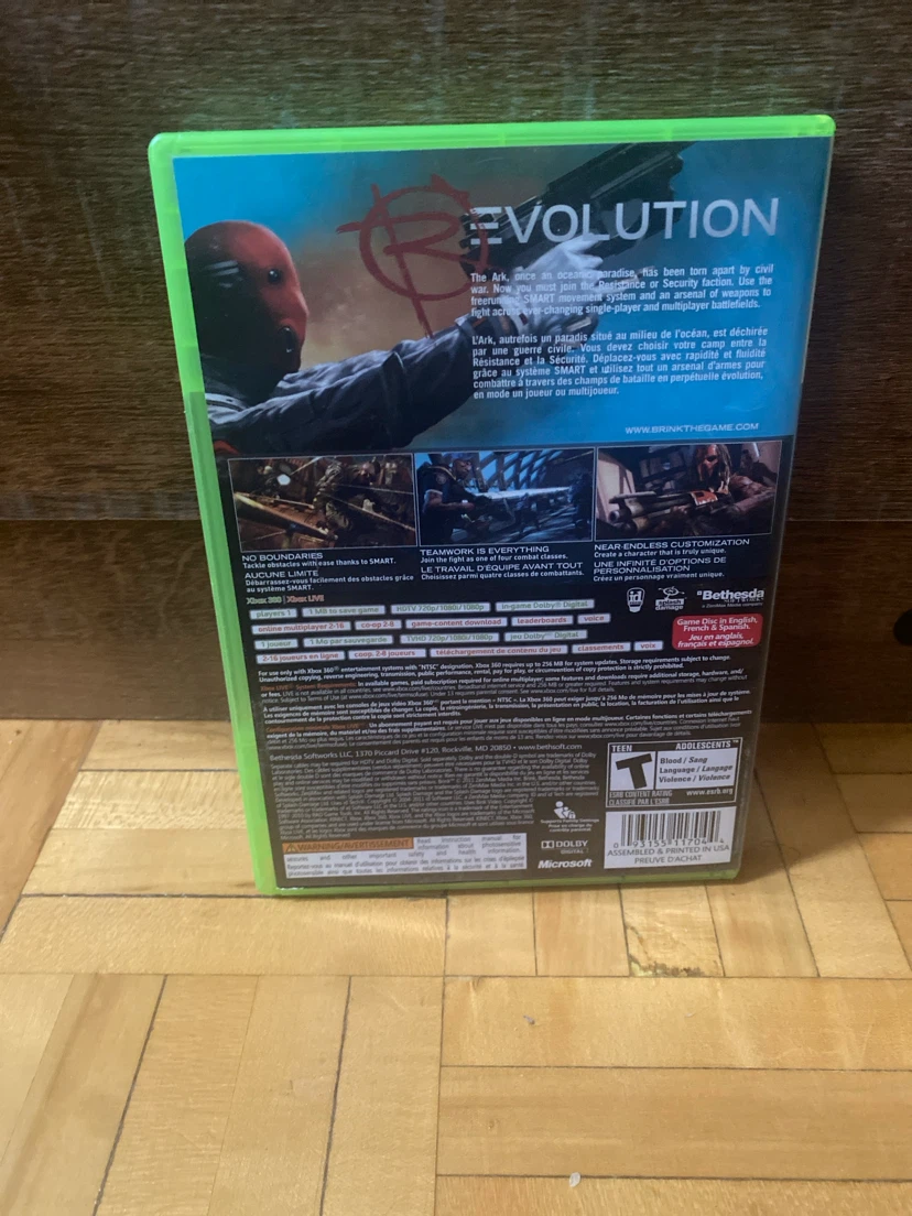 Xbox 360 Brink Video Game - photo 3