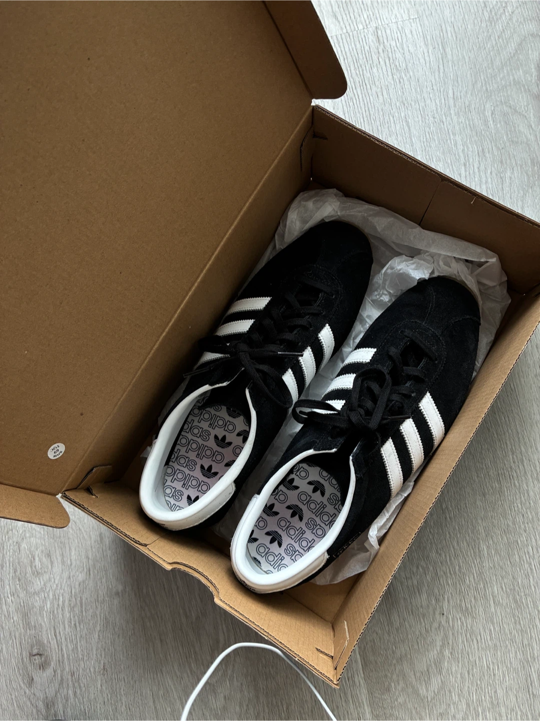 Adidas Paris Sneakers - Black White Size 11