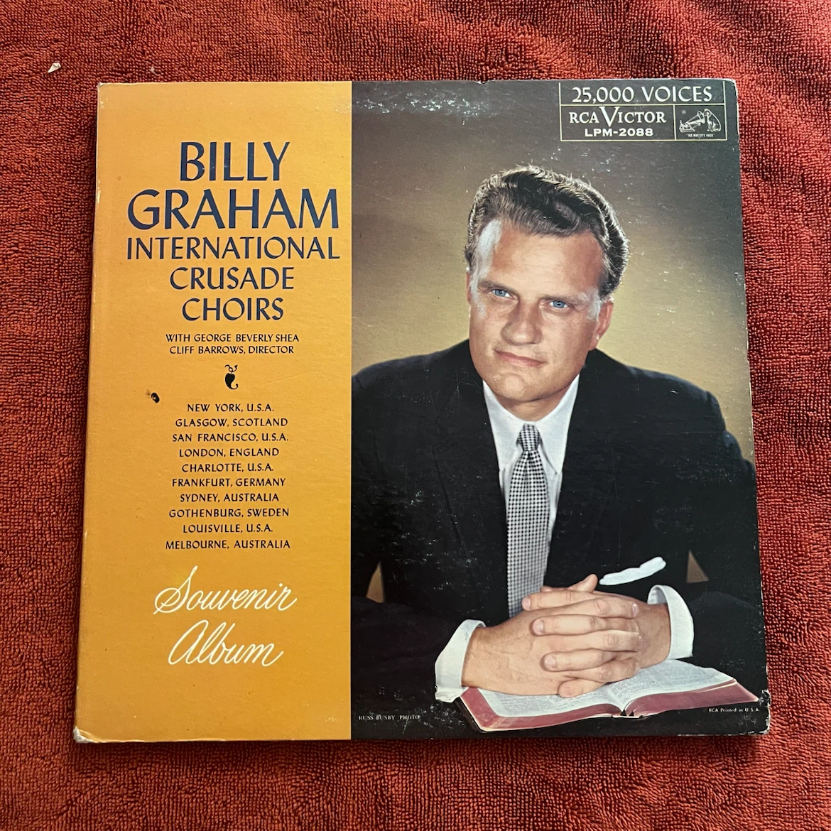 Billy Graham Choirs Souvenir Album Vinyl Record