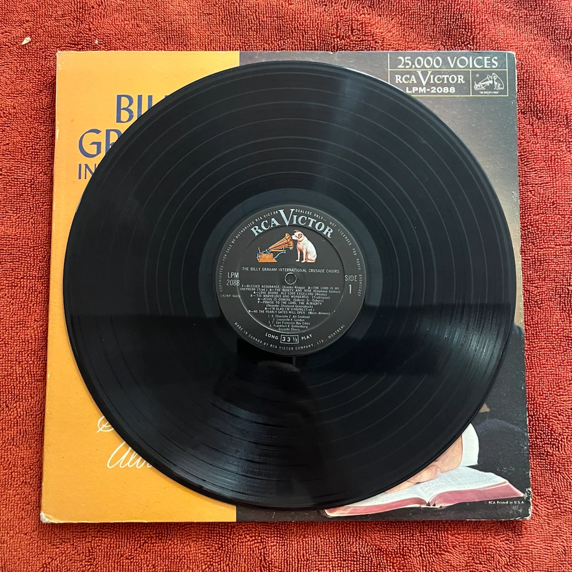Billy Graham Choirs Souvenir Album Vinyl Record - photo 2