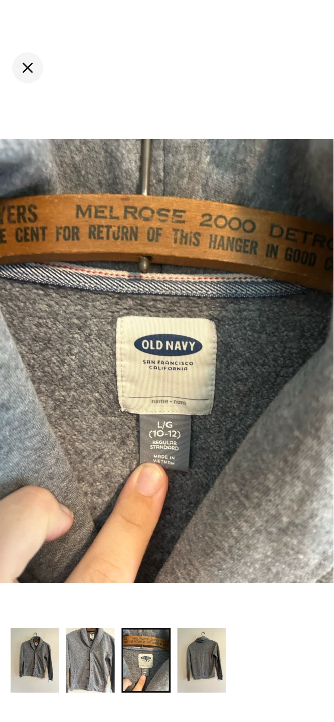 Old Navy Grey Shawl Collar Cardigan Sweater - photo 3
