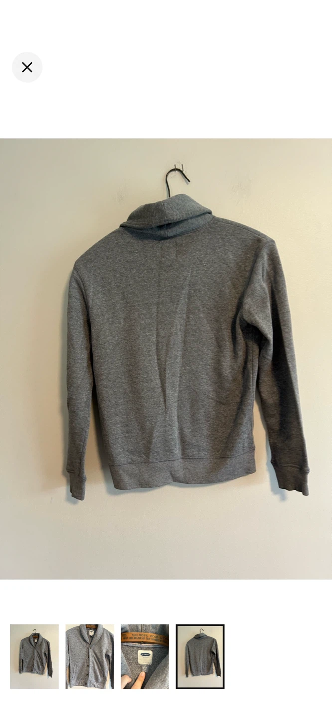 Old Navy Grey Shawl Collar Cardigan Sweater - photo 4