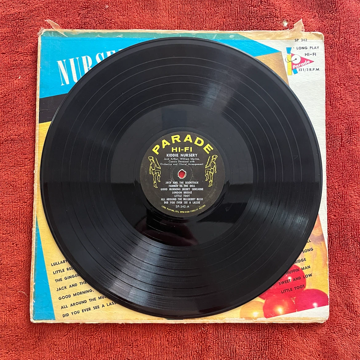 Parade Records Kiddie Nursery Rhymes and Stories LP - photo 2