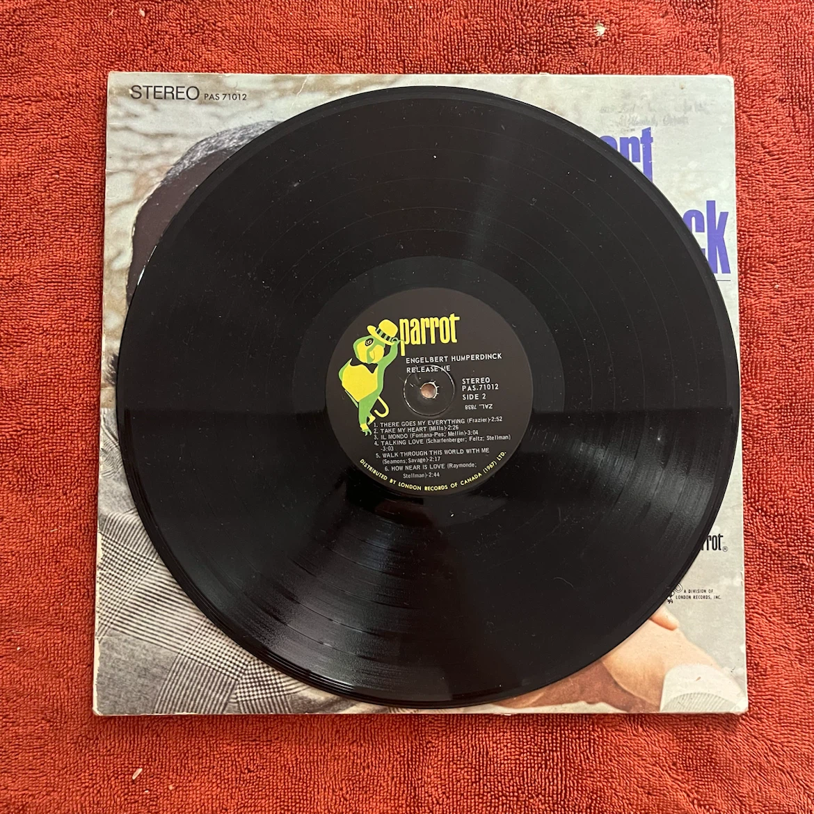 Engelbert Humperdinck Release Me Vinyl Record - photo 2