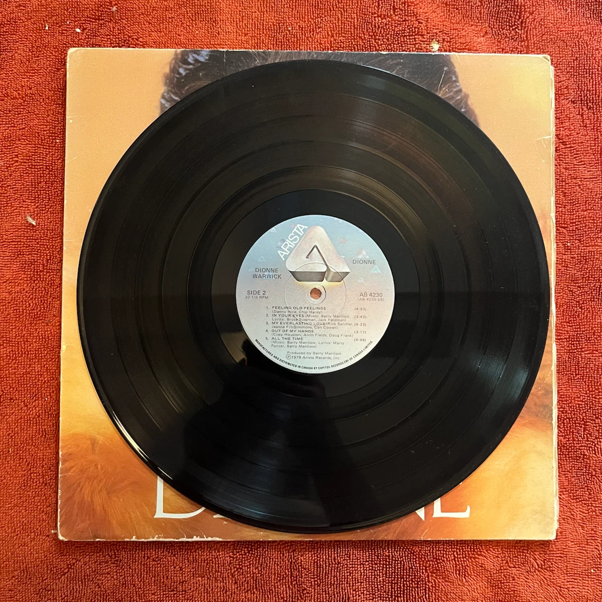 Dionne Warwick "Dionne" Vinyl Record LP 1979 Arista - photo 2