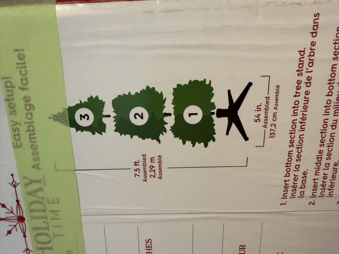 BRAND NEW-7.5 ft. Artificial Christmas Tree includes light/ dec. - photo 3