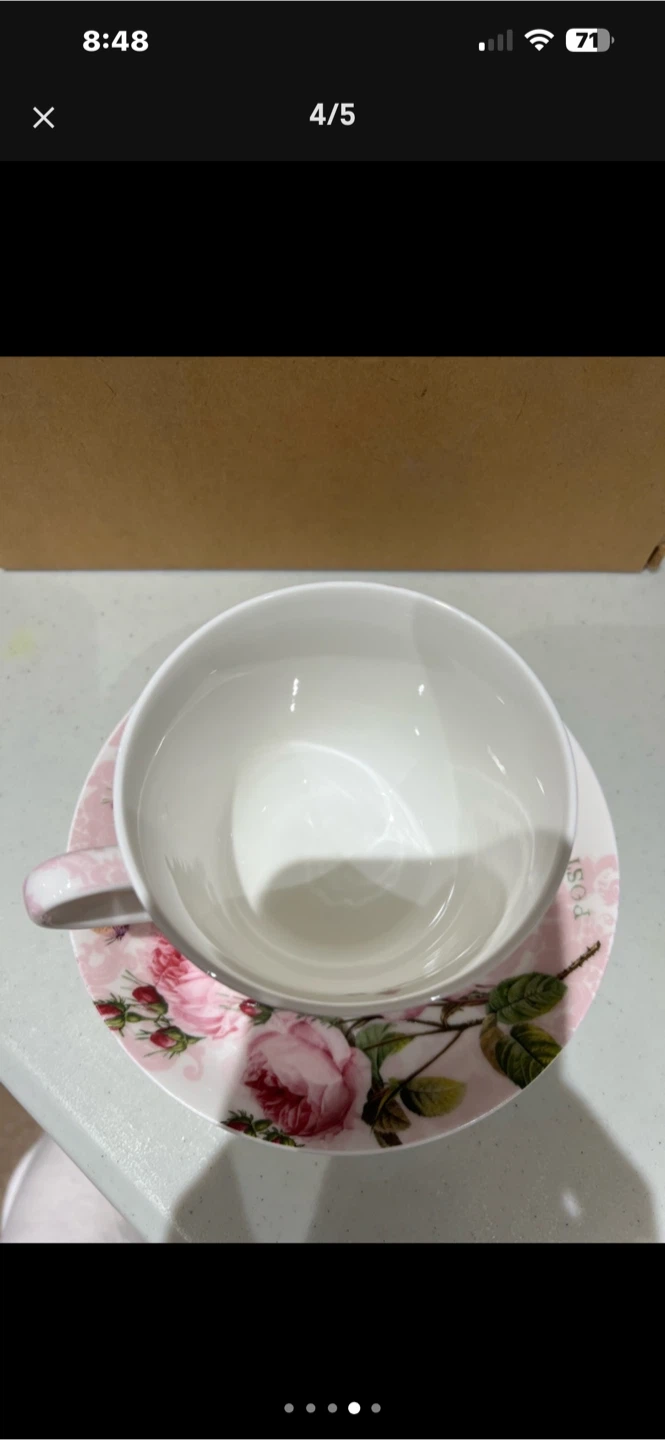 Teacup and Saucer Set - photo 2