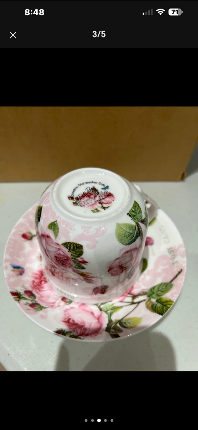 Teacup and Saucer Set - photo 3