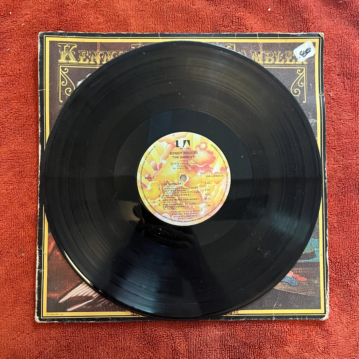 Kenny Rogers "The Gambler" Vinyl Record - photo 2
