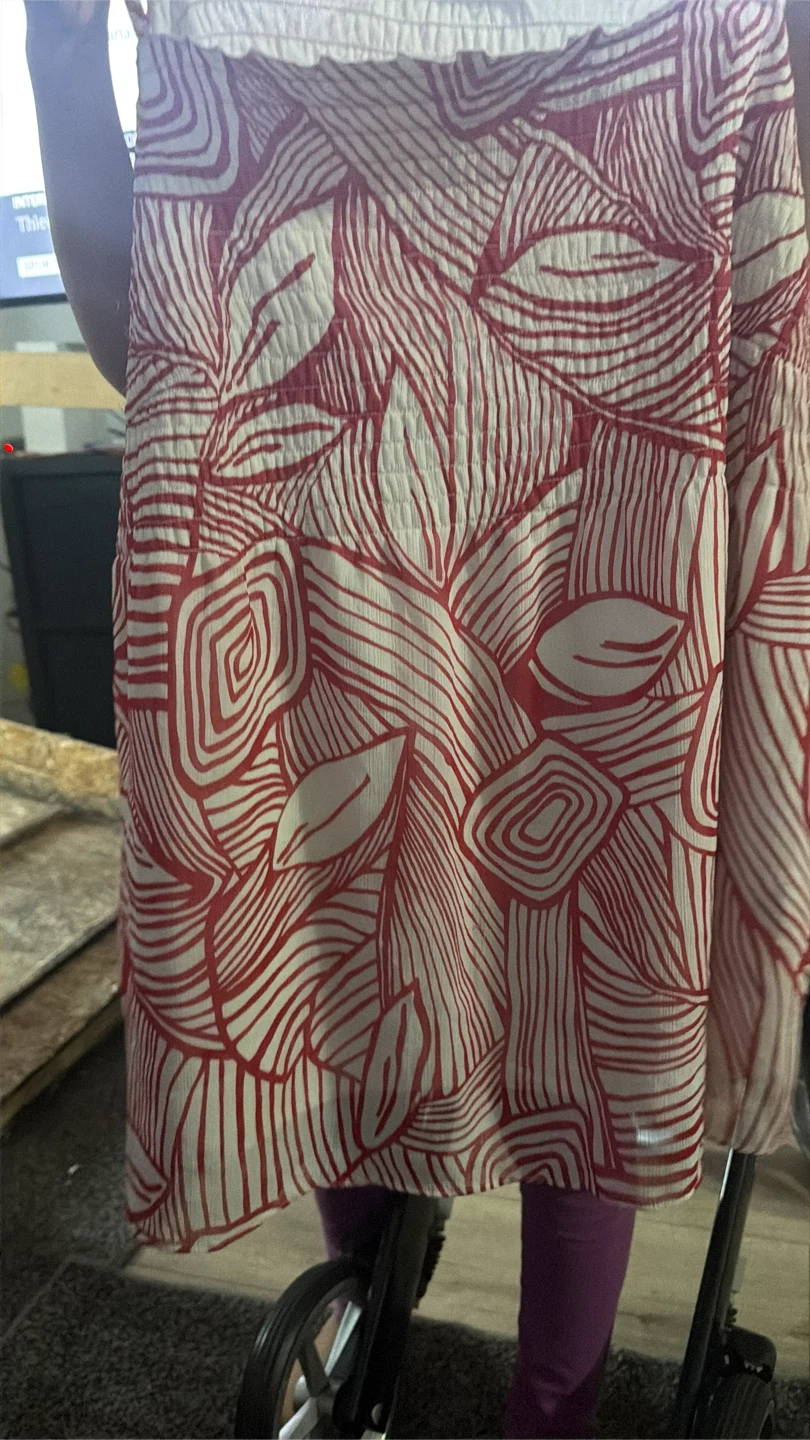 Penningtons Red & White Leaf Print Sundress - photo 2