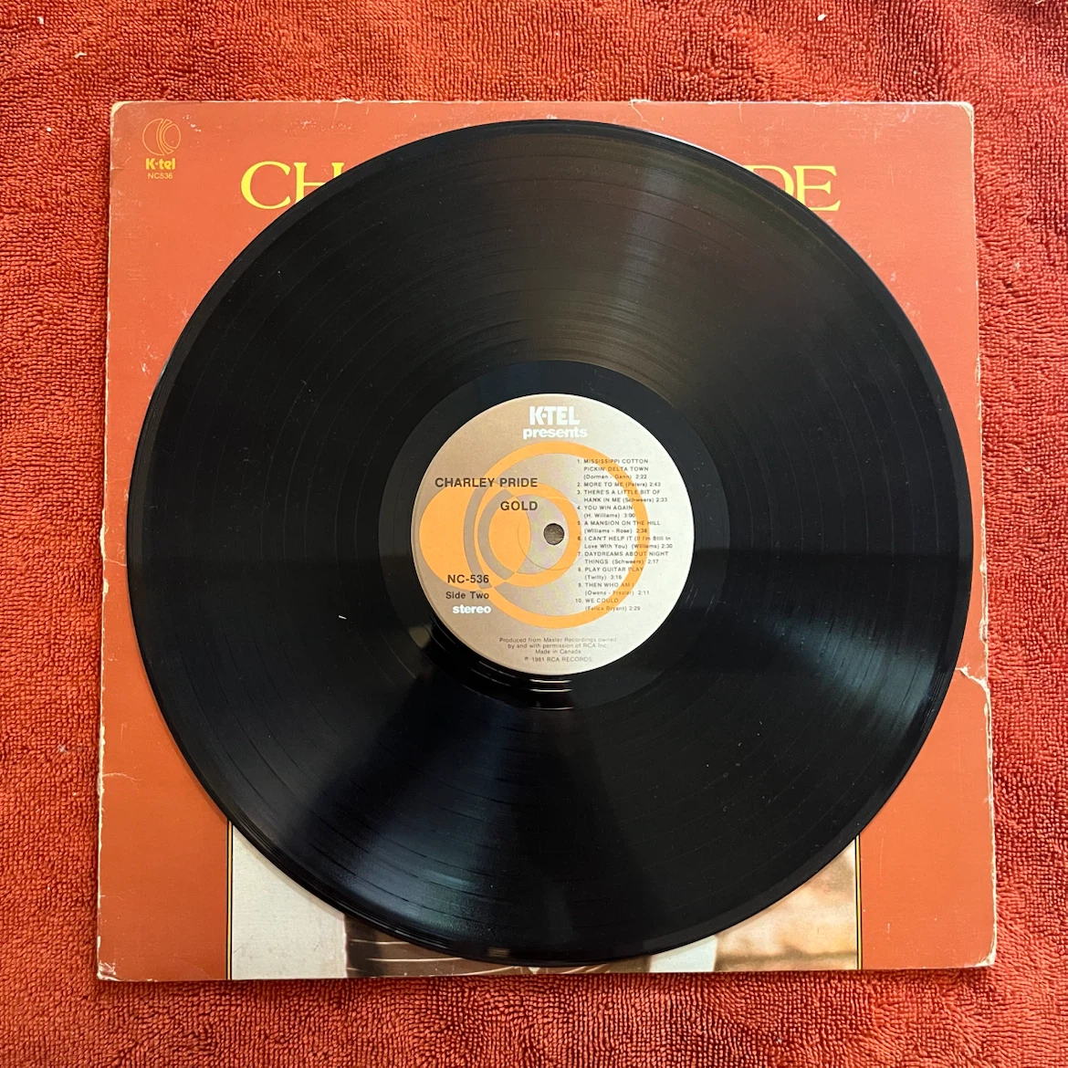 Charley Pride Gold Vinyl Record - photo 2