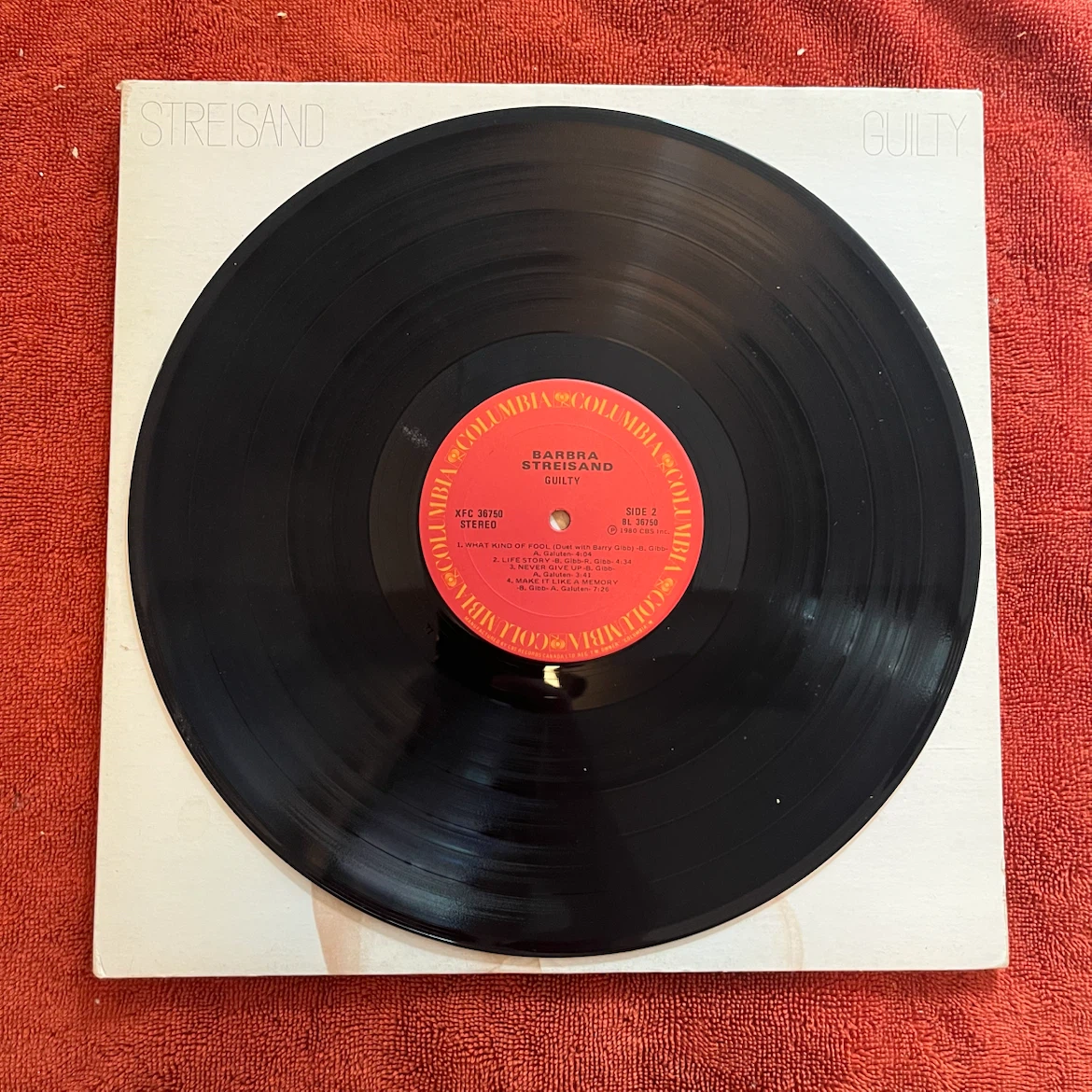 Barbra Streisand Guilty Vinyl Record - photo 2