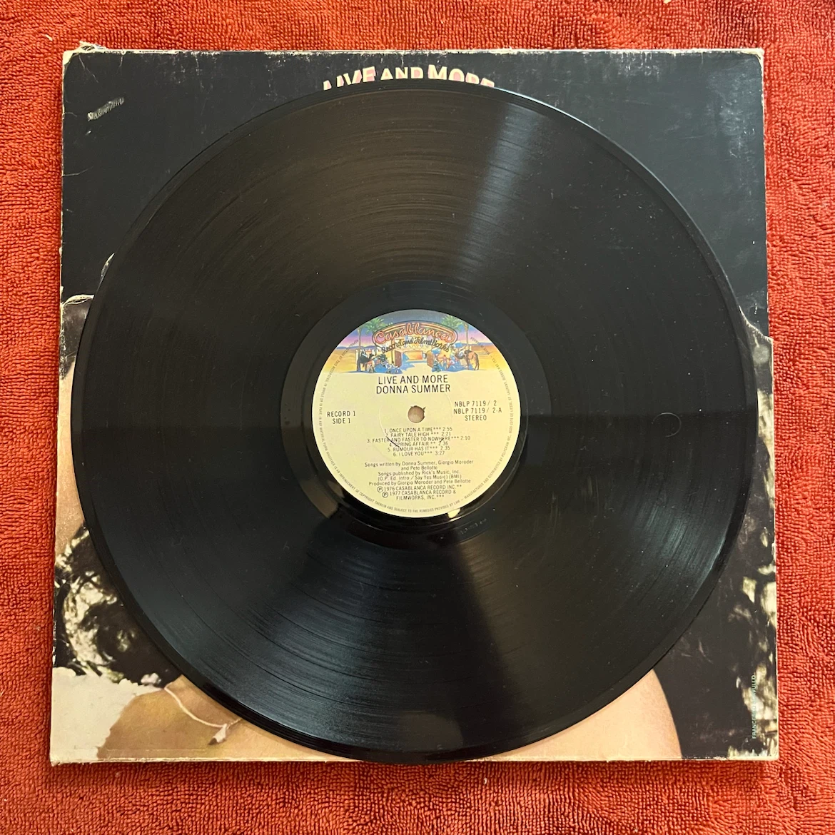 Donna Summer Live And More Vinyl Record - photo 2