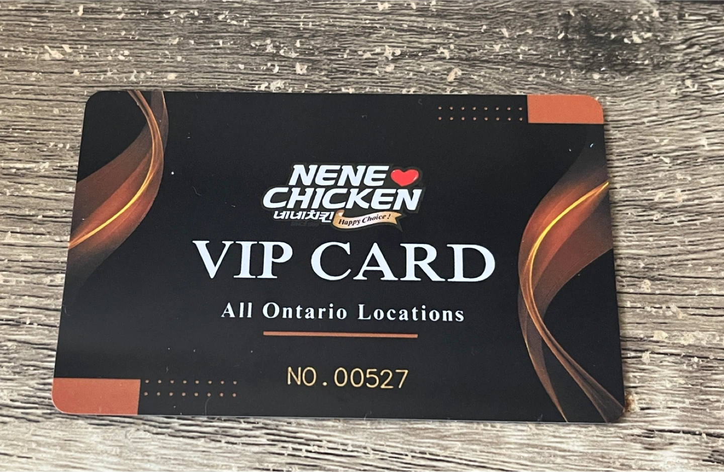 Nene Chicken VIP Card
