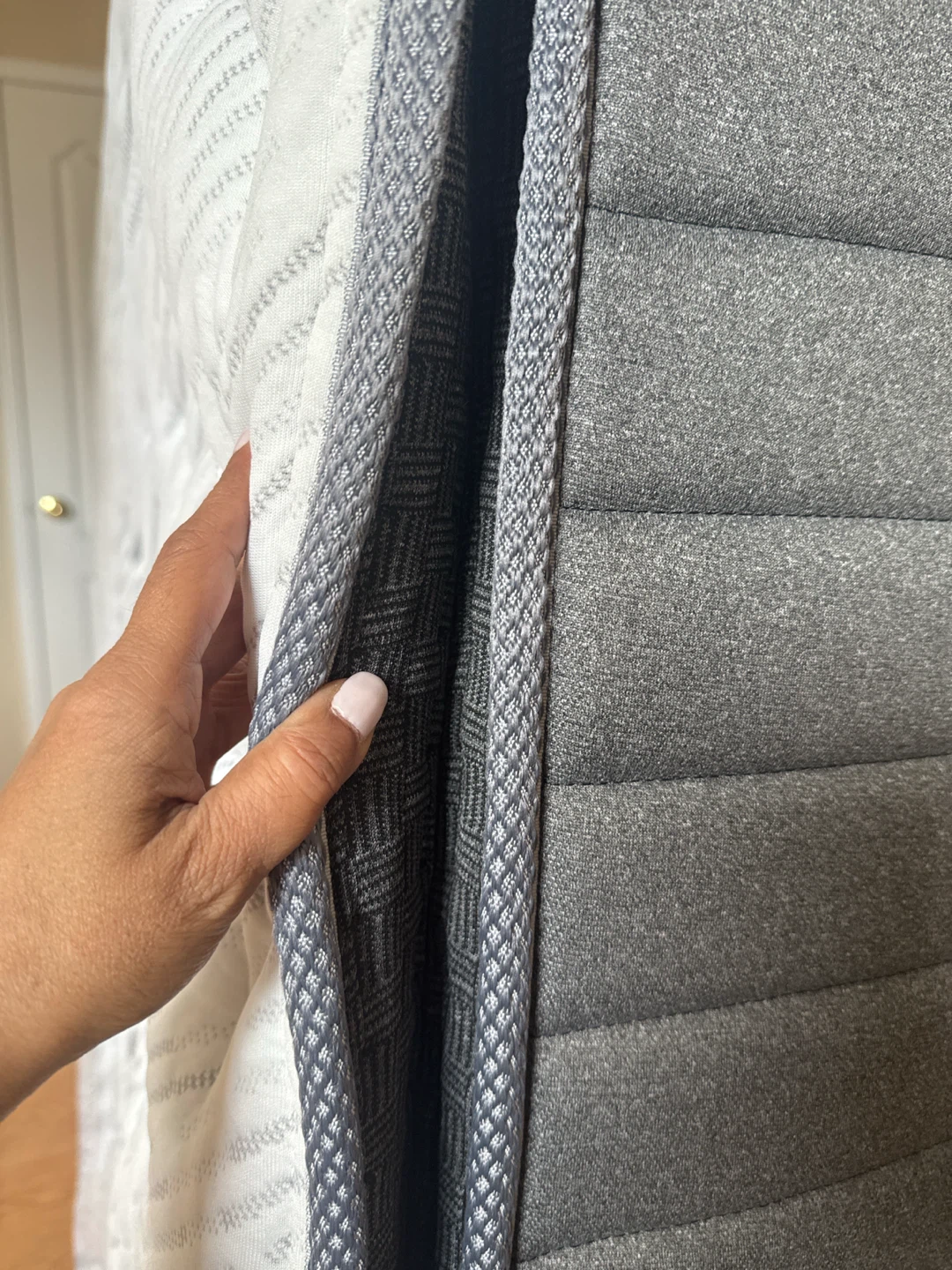 Grey and White Mattress