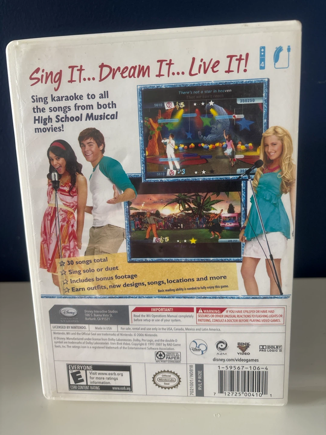 Disney High School Musical: Sing It! Wii Video Game - photo 2