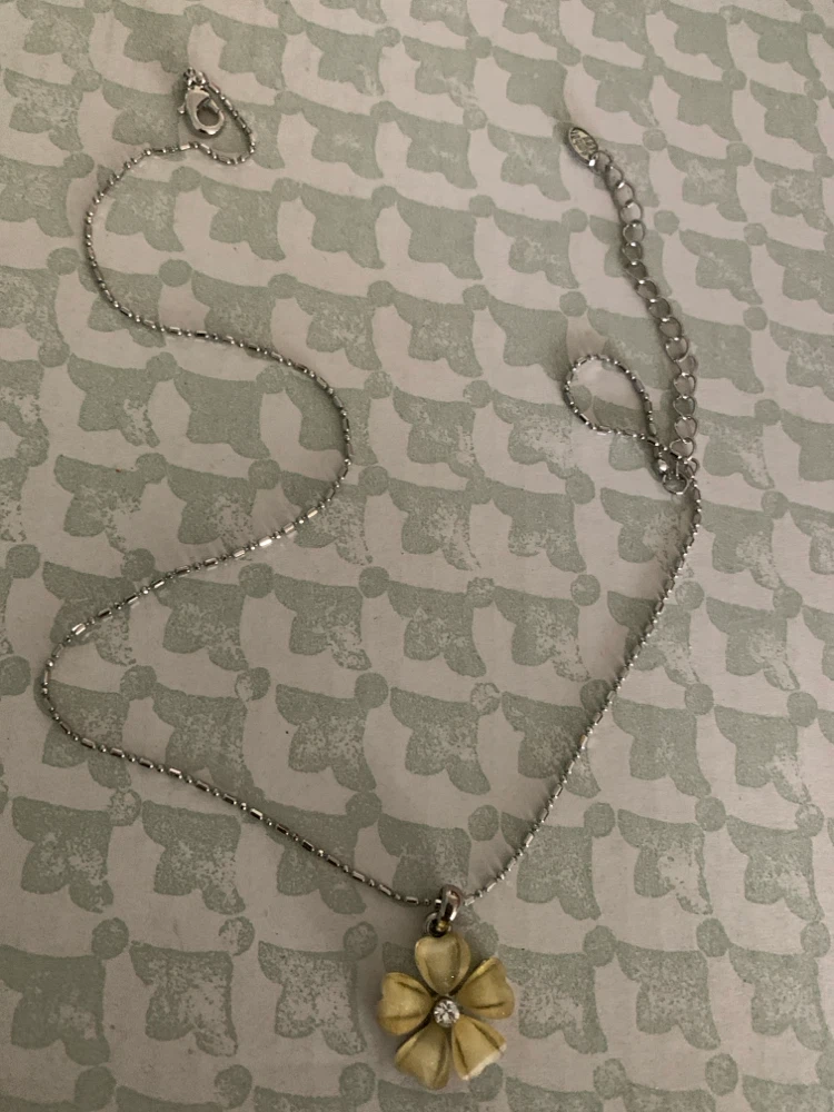 Amber Lee Flower Pendant Necklace