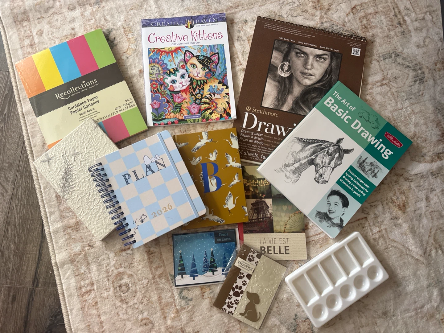 Art Supplies Bundle:Colouring Books,Sketchpads,Cardstock&More