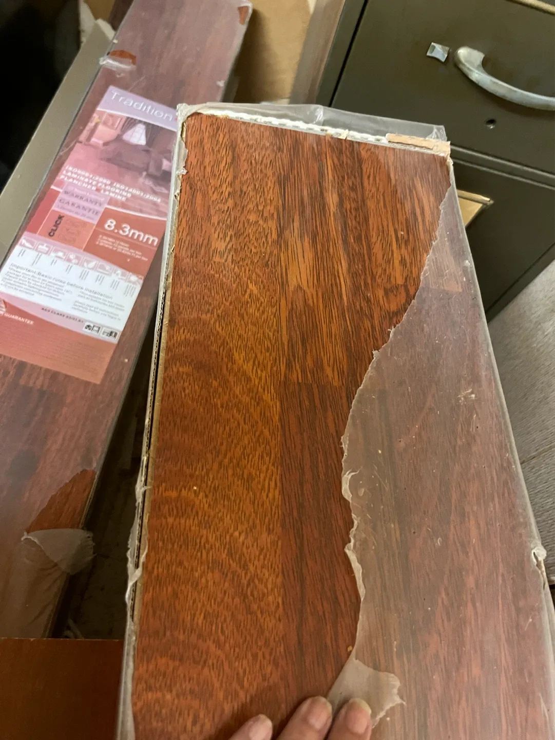 BNIB 8.3mm Terra Cotta Laminate flooring 51 sf
