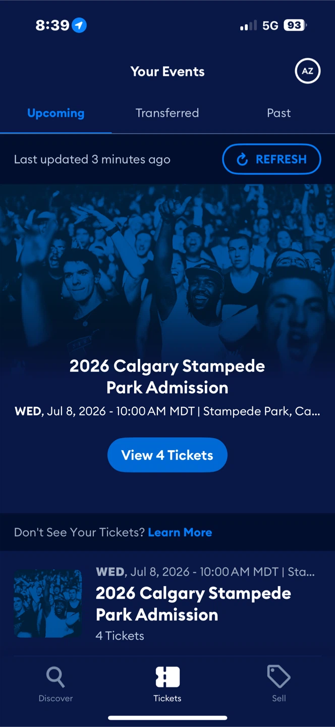 2 Stampede Tickets